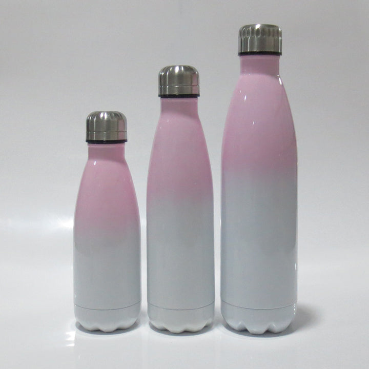 Ladies stainless steel insulated bottle with innovative grip surface Kalsten