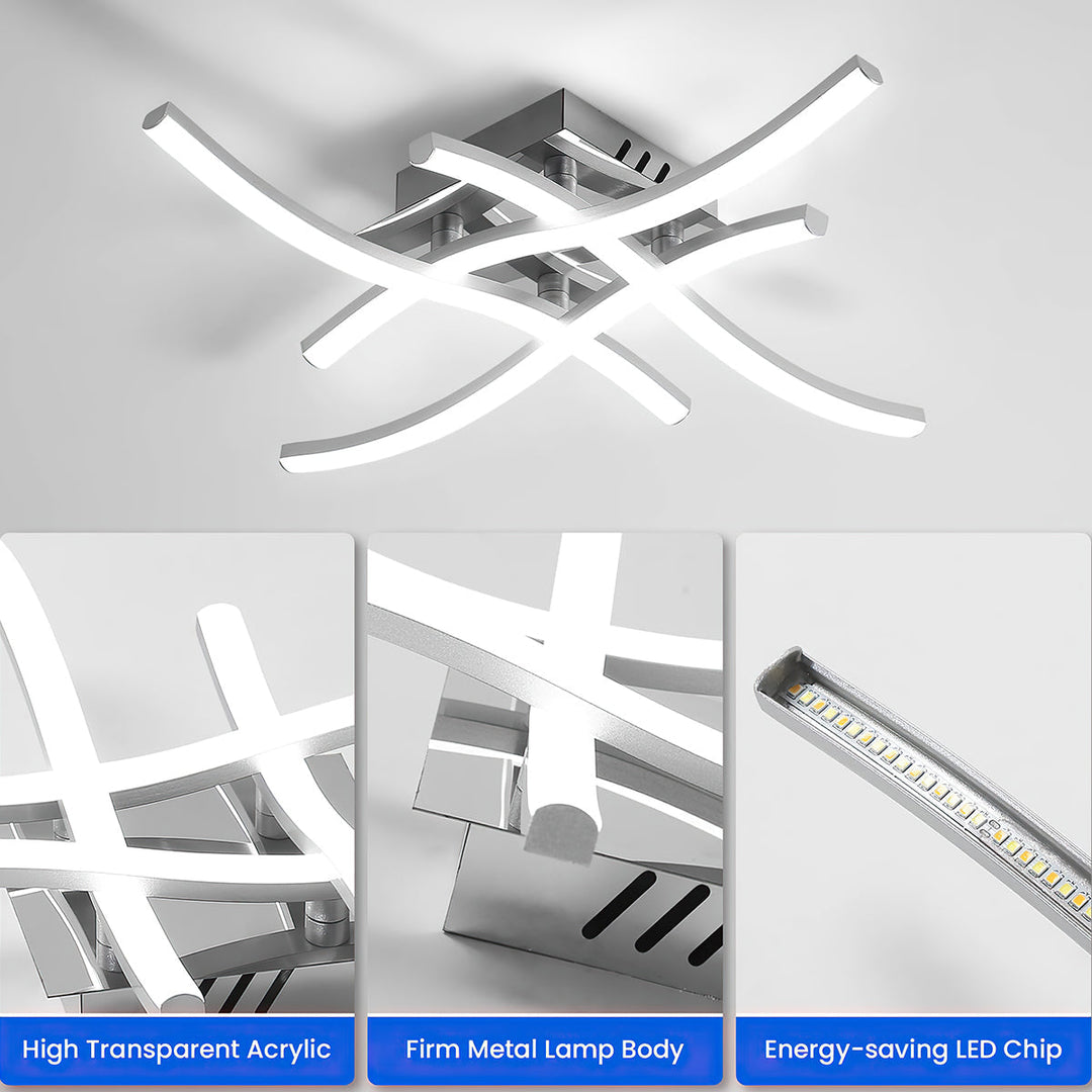Modern Aluminum LED Ceiling Light Noxord
