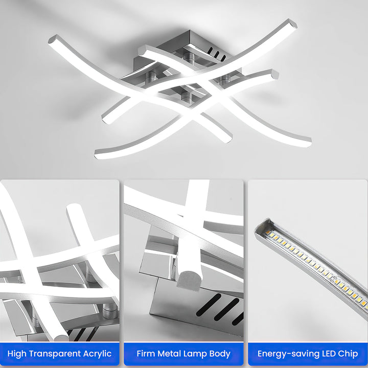 Modern Aluminum LED Ceiling Light Noxord