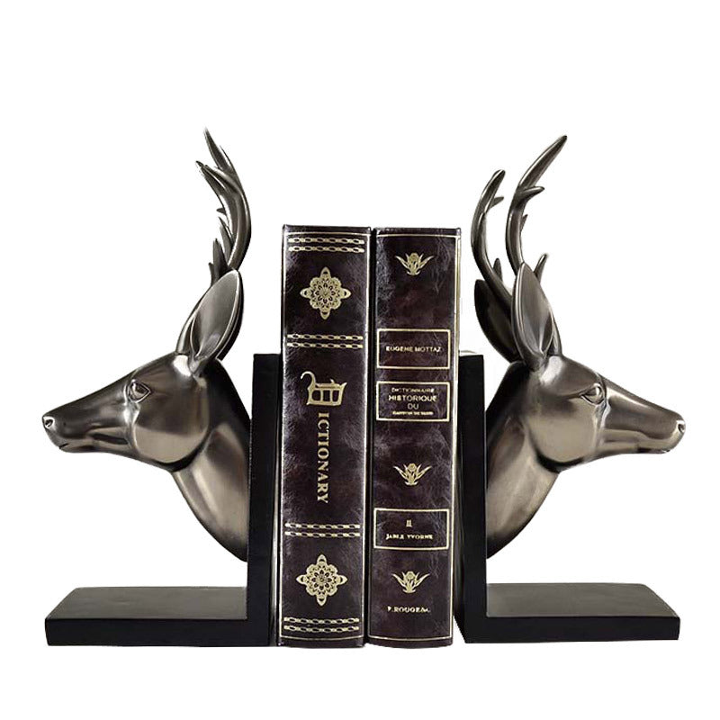 Elegant Deer Head Bookends