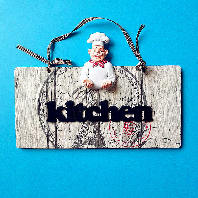 Decorative Chef-Themed Wall Board Set