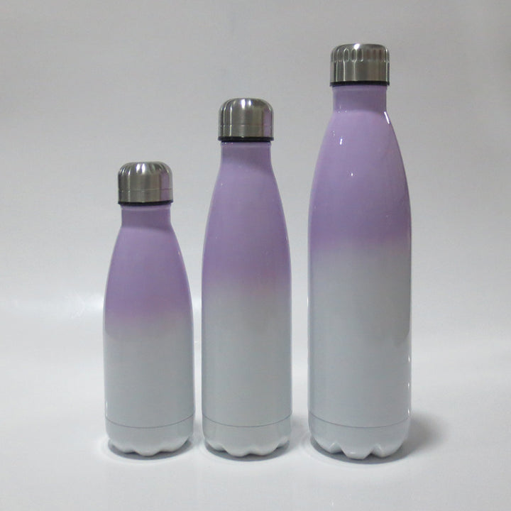Ladies stainless steel insulated bottle with innovative grip surface Kalsten