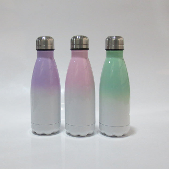 Ladies stainless steel insulated bottle with innovative grip surface Kalsten