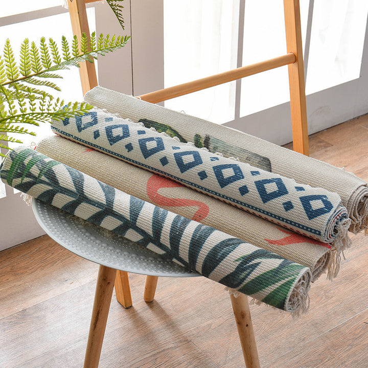 Geometric Pattern Area Rug for Living Room