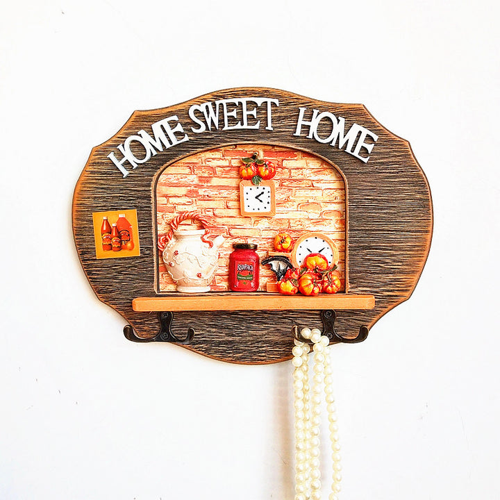 Decorative Wall Hook Organizing Shelf