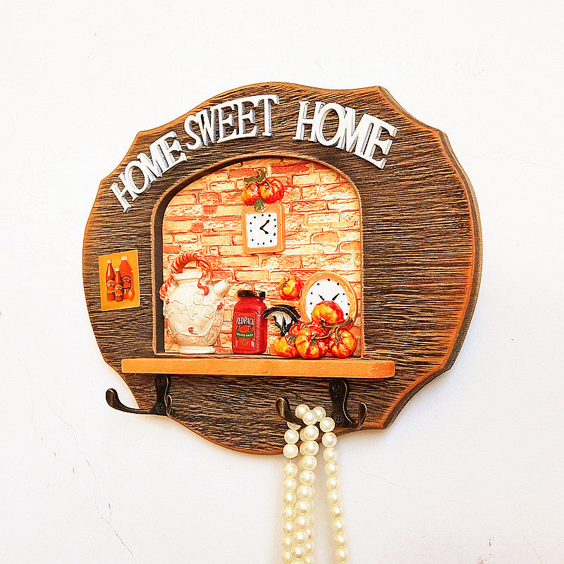 Decorative Wall Hook Organizing Shelf
