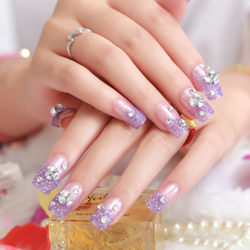 Artificial nails with delicate floral decorations Kalsten