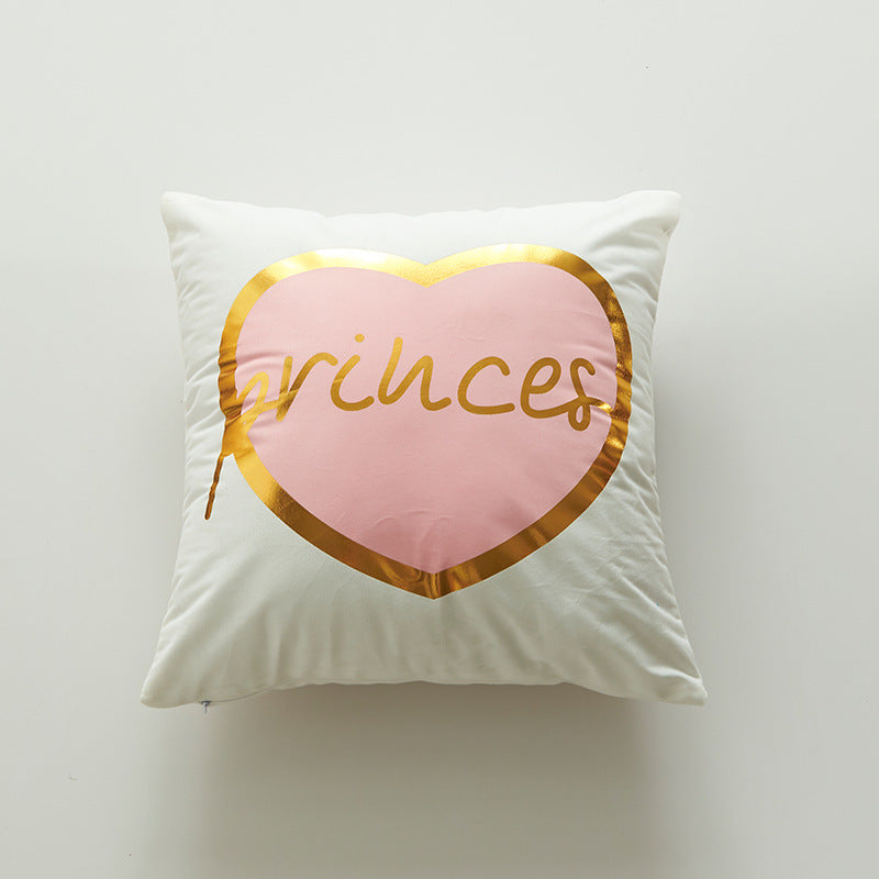 Geometric Metallic Accent Throw Pillow