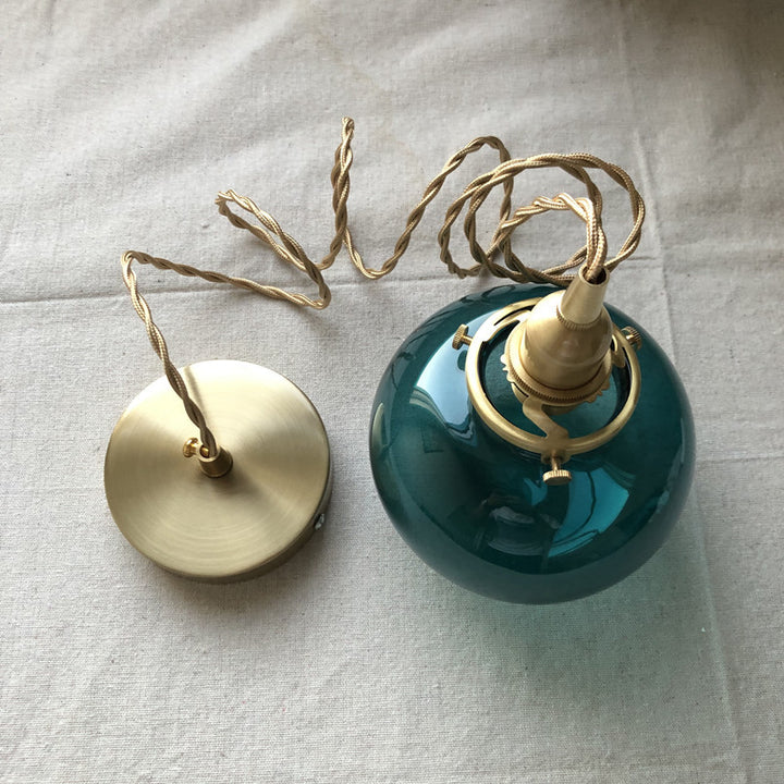 Vintage Glass Pendant Light