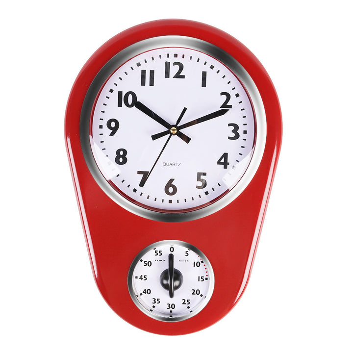 Vintage Wall Clock with Integrated Stopwatch Kalsten