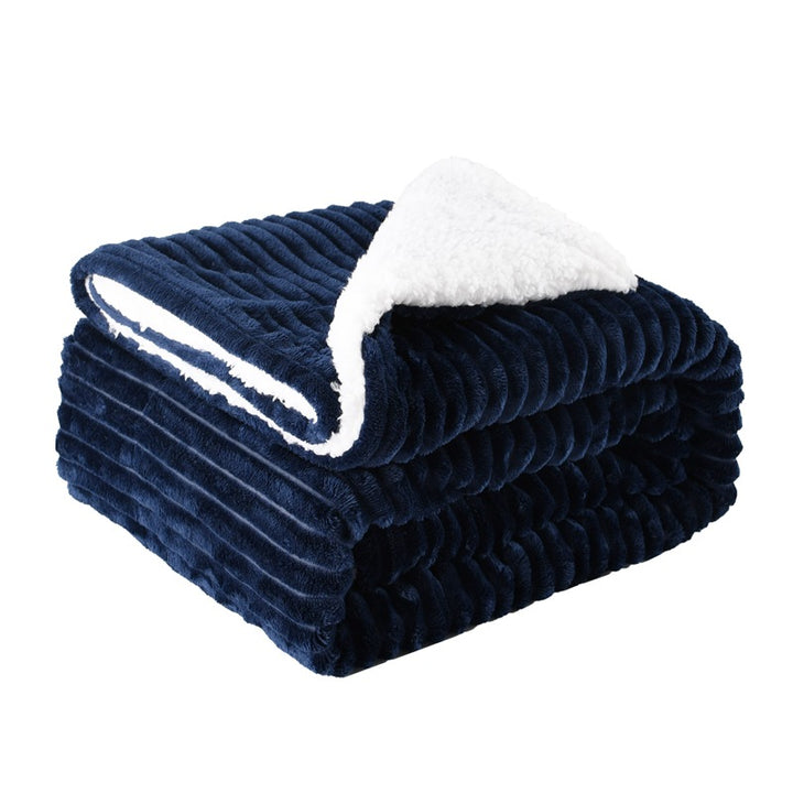 Women's ultra-soft plush blanket with contrasting reversible design Kalsten