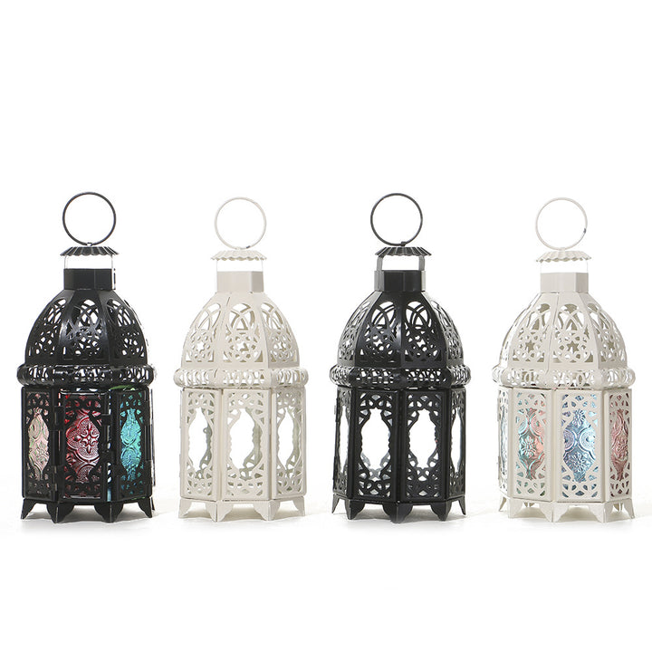 Handcrafted Dome-Top Filigree Metal Candle Lantern for Tealights and LED Candles Kalsten