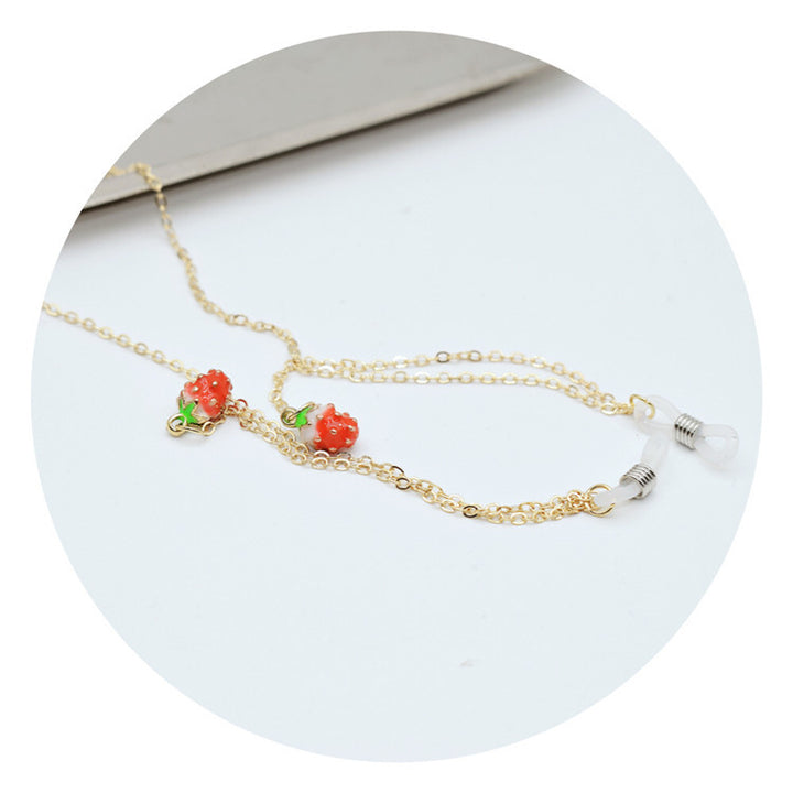 Decorative Strawberry Pendant Eyewear Chain Kalsten