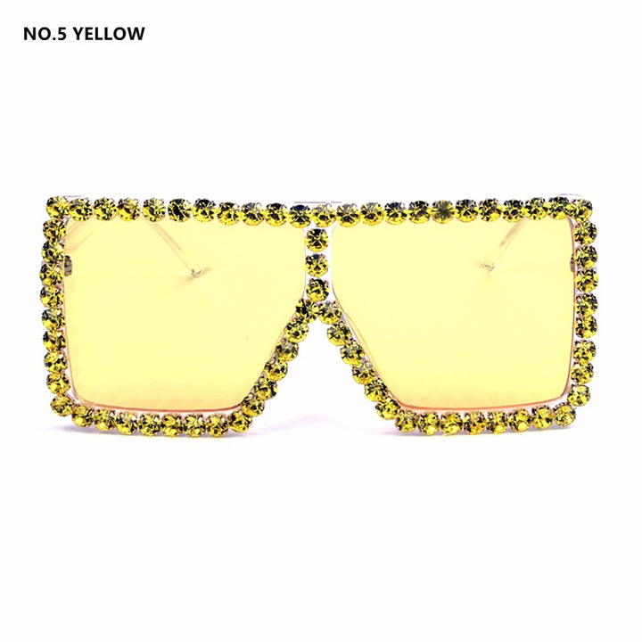 Women's oversized sunglasses with sparkly crystal frame Kalsten