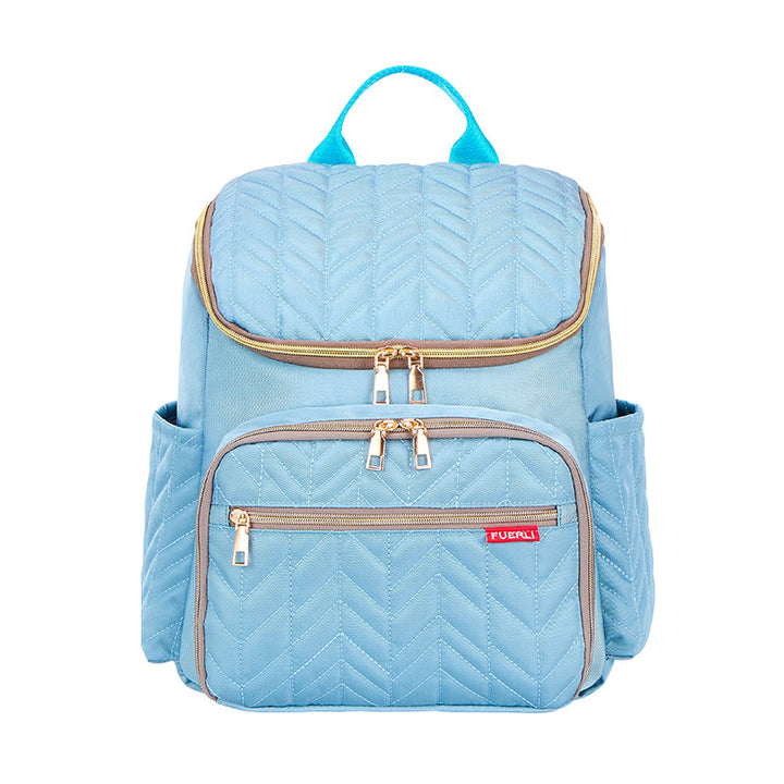 Elegant Quilted Multi-Compartment Backpack Kalsten