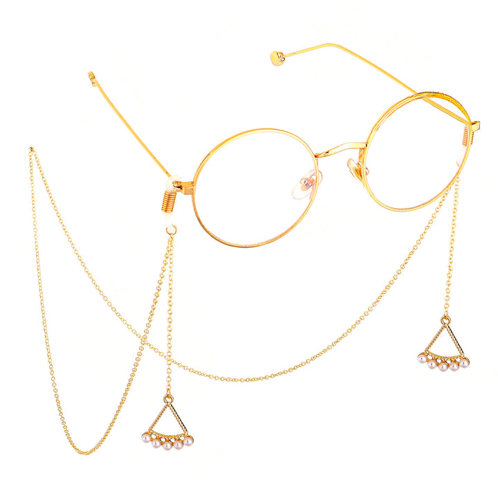 Elegant Triangle-Shaped Eyewear Chain Kalsten