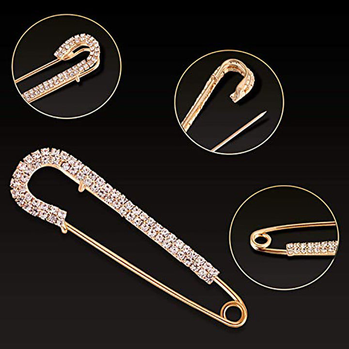 Decorative Pearl and Rhinestone Safety Pin Set Kalsten