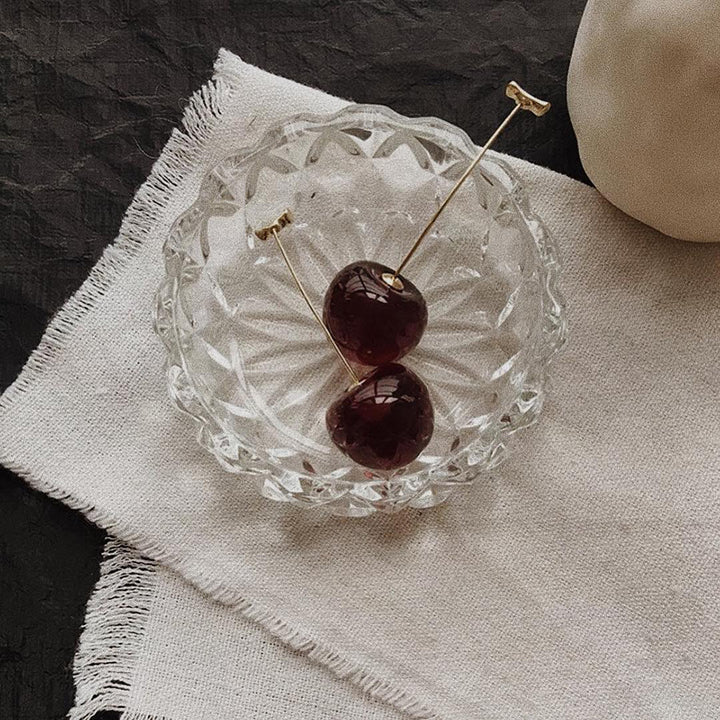 Cherry-Inspired Decorative Earrings Kalsten