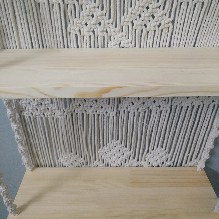 Macramé Wall Shelf Organizer Kalsten