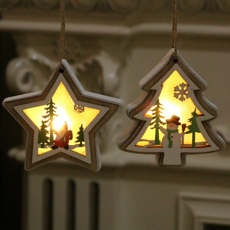 Decorative LED Christmas Scene Lantern Kalsten
