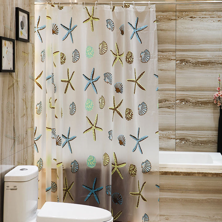 Coastal-Themed Shower Curtain Kalsten