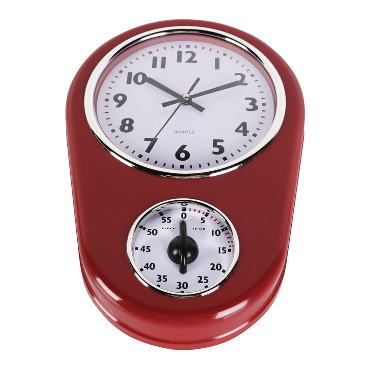 Vintage Wall Clock with Integrated Stopwatch Kalsten