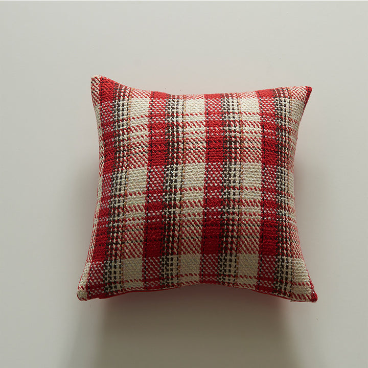 Cozy Plaid Accent Cushion