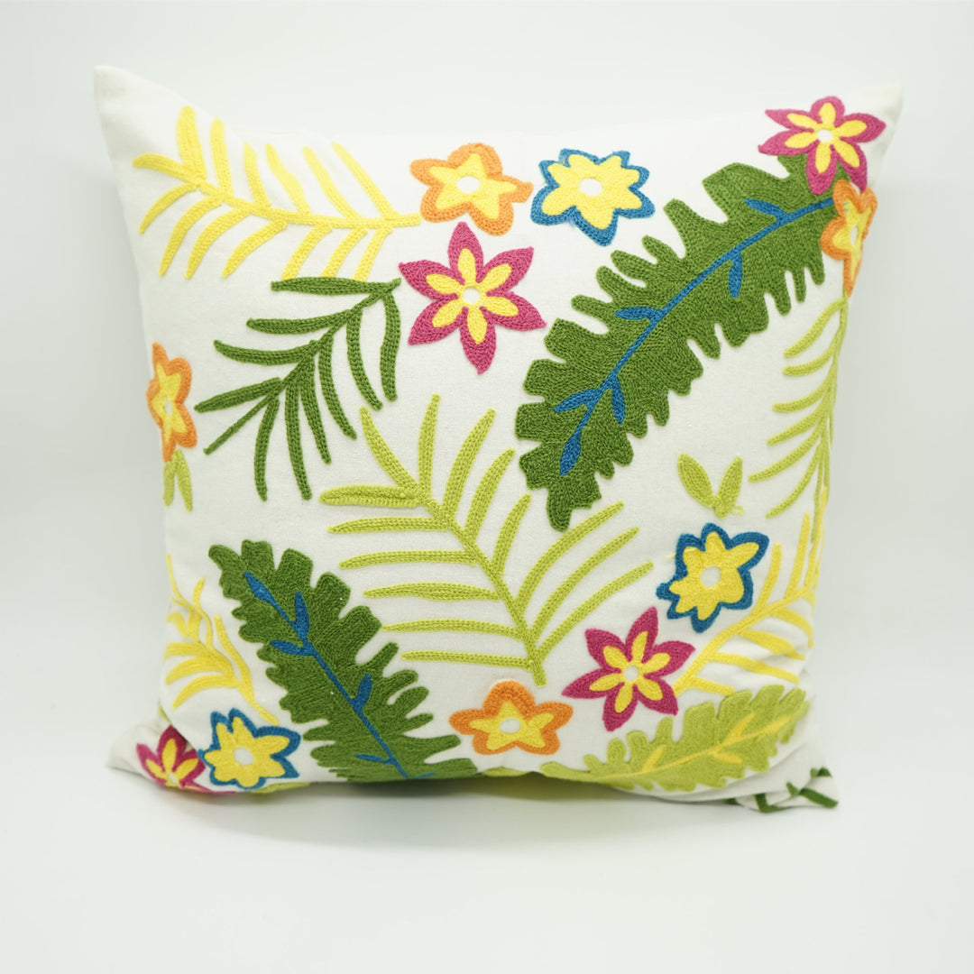 Decorative Embroidered Bird Cushion