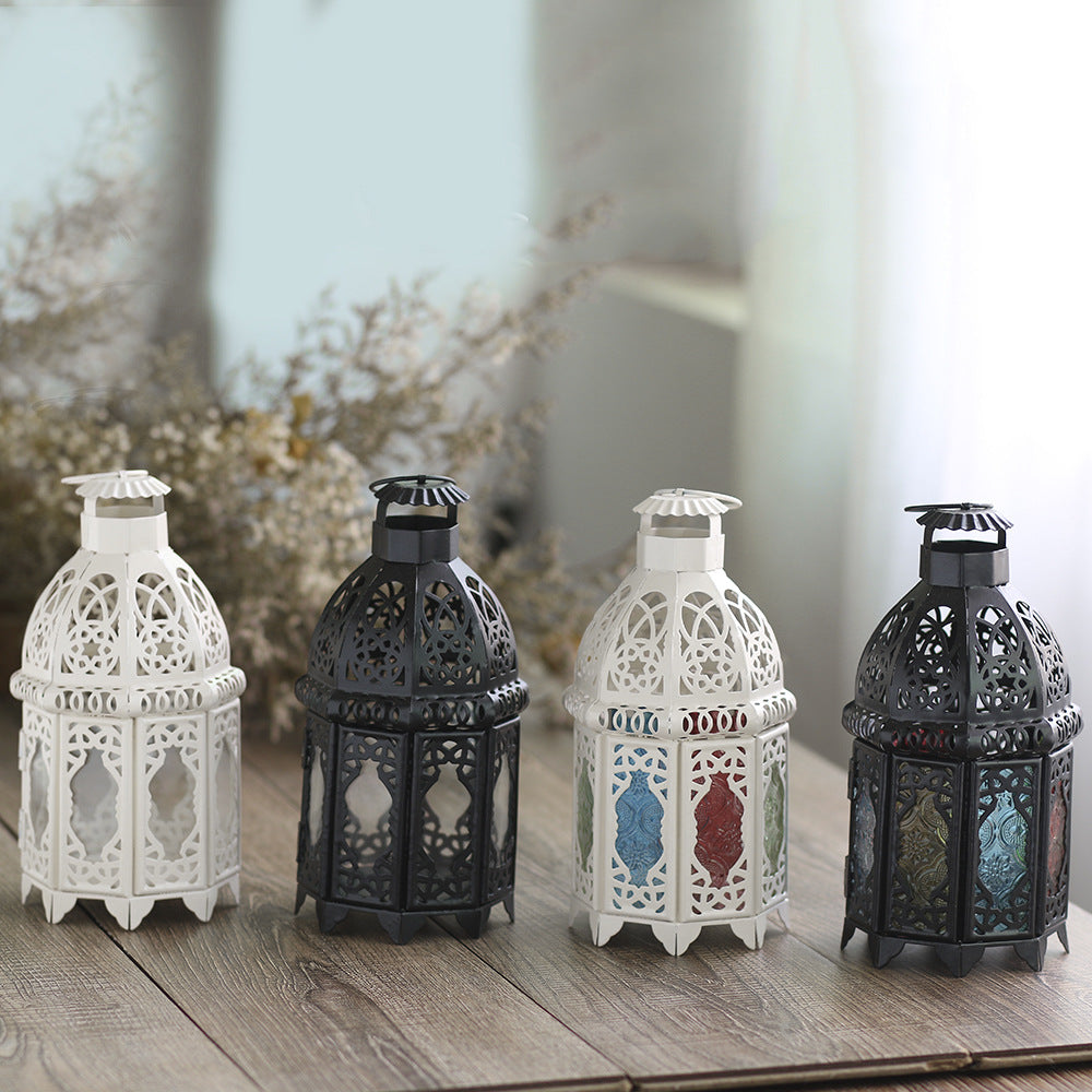 Handcrafted Dome-Top Filigree Metal Candle Lantern for Tealights and LED Candles Kalsten