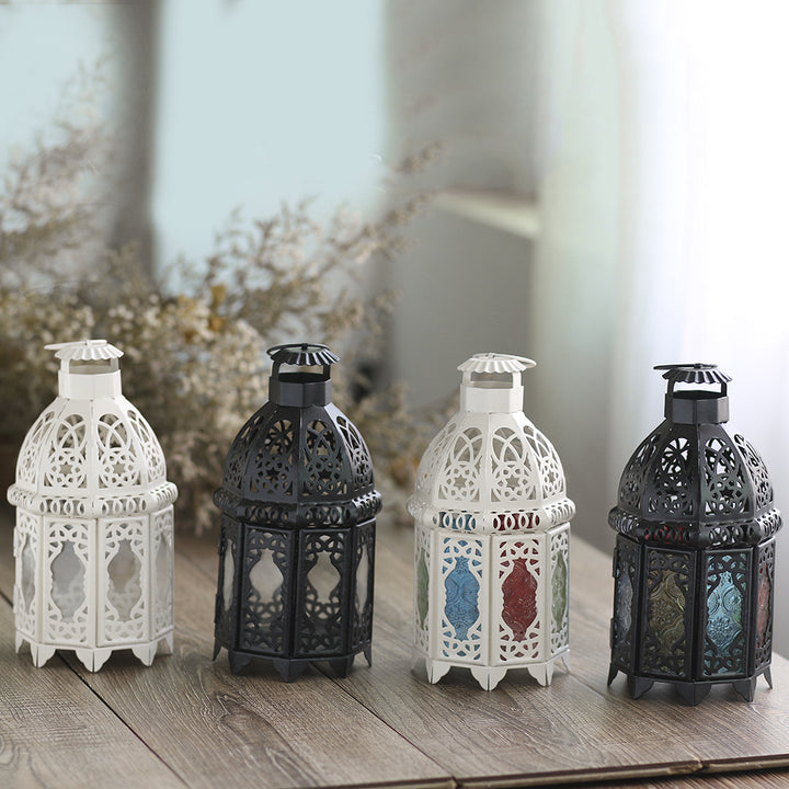Handcrafted Dome-Top Filigree Metal Candle Lantern for Tealights and LED Candles Kalsten