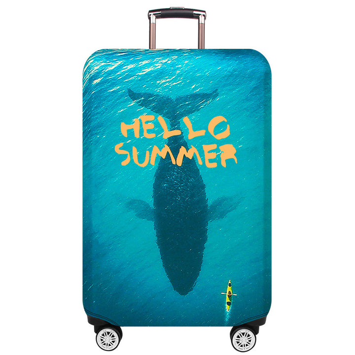 Women’s hard shell suitcase with maritime whale design Kalsten