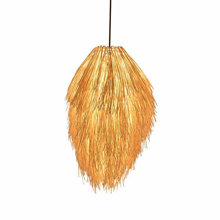 Boho-Inspired Woven Pendant Light