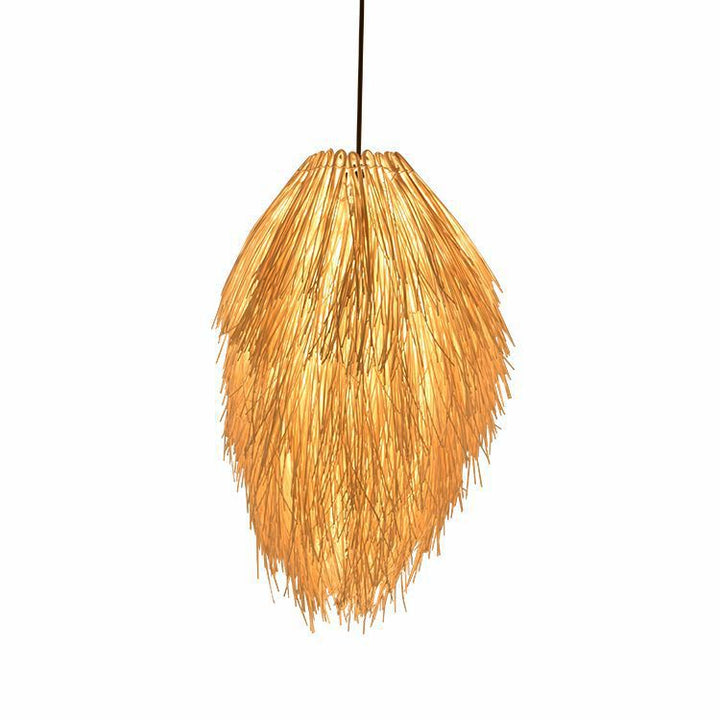 Boho-Inspired Woven Pendant Light