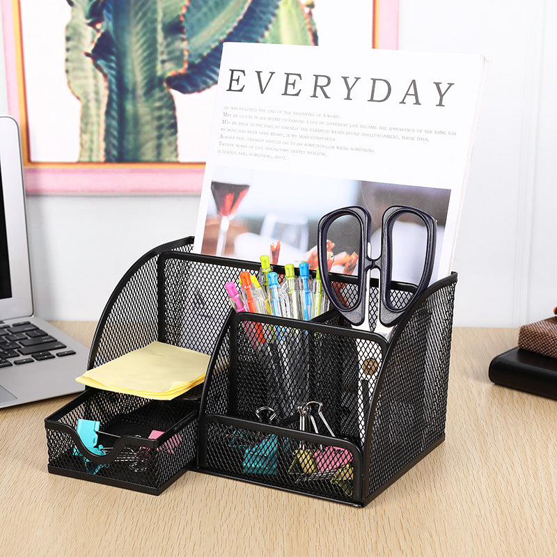 Multi-Compartment Mesh Desk Organizer Kalsten