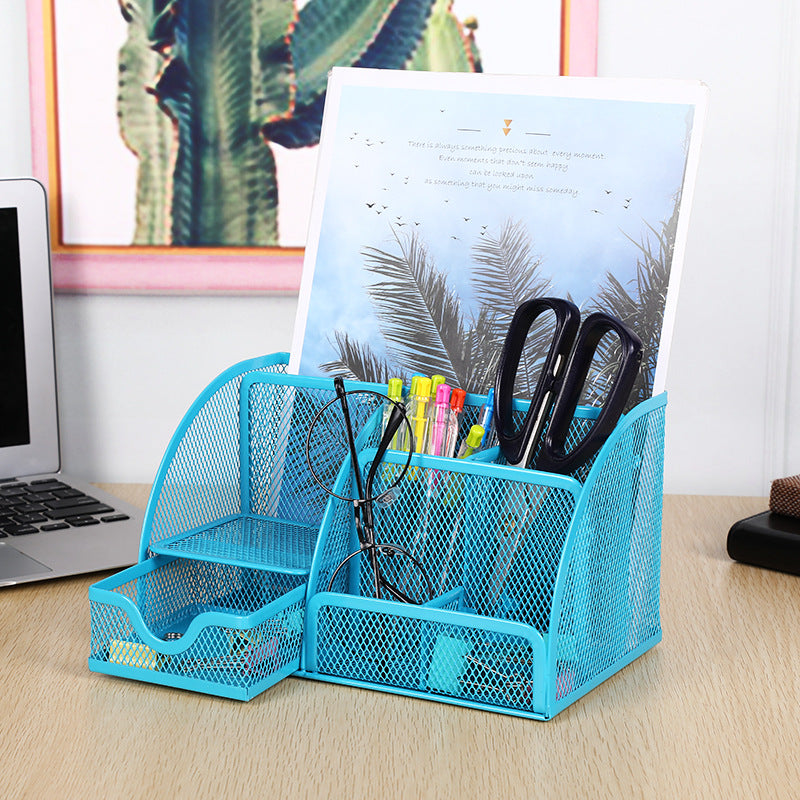 Multi-Compartment Mesh Desk Organizer Kalsten