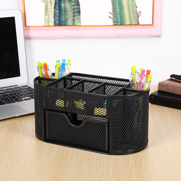 Mesh Desk Organizer with Drawer Kalsten