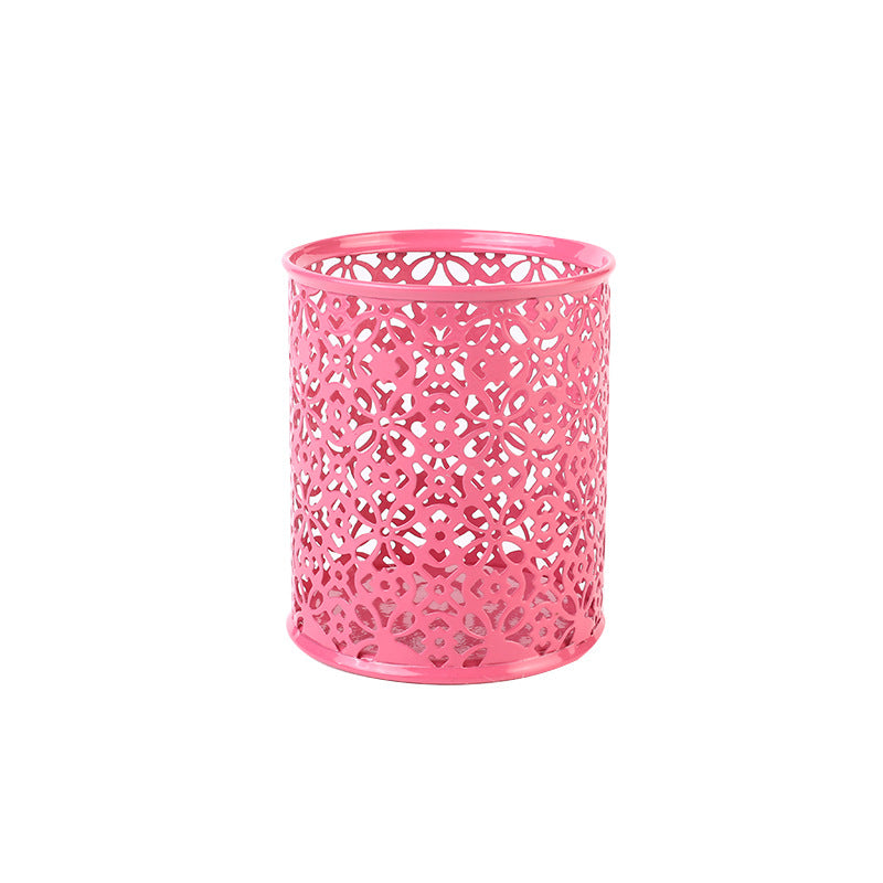 Floral Patterned Metal Pen Holder Kalsten