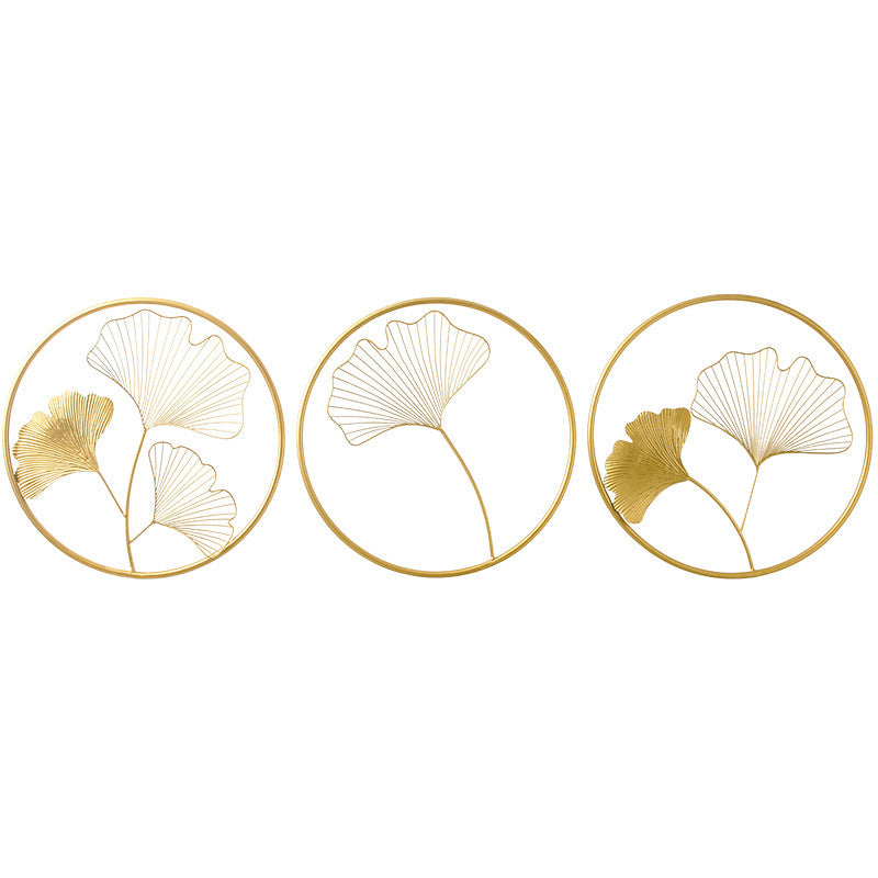 Decorative Metal Ginkgo Leaf Wall Art Kalsten