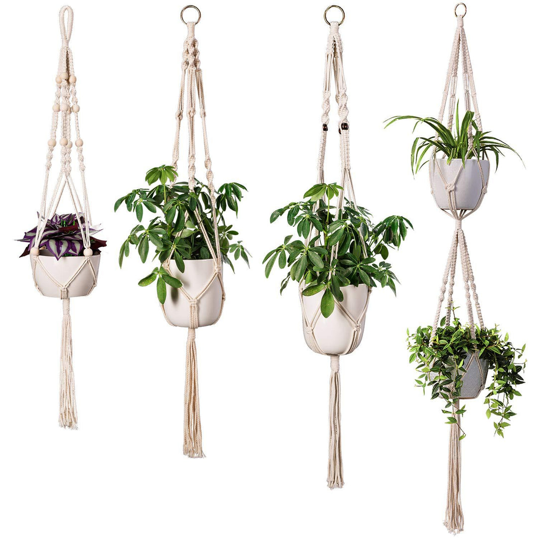Macramé Hanging Planter Set