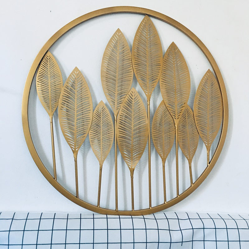 Decorative Gold Leaf Wall Art Sculpture Kalsten