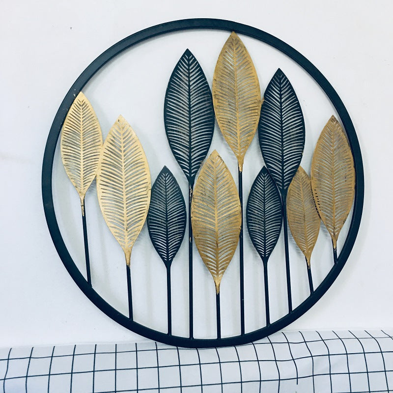 Decorative Gold Leaf Wall Art Sculpture Kalsten