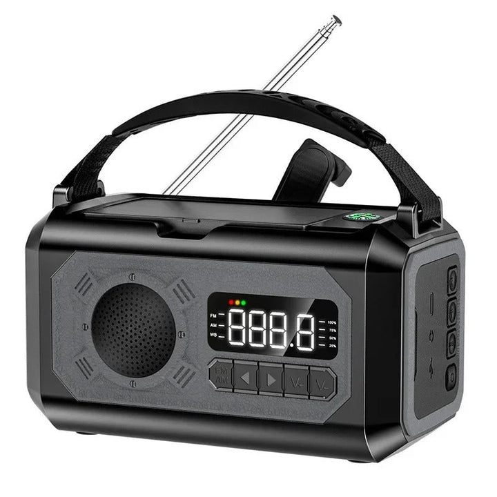 StormGuard Weather Radio – 12000mAh Emergency Radio with Power Bank, Dual Solar Panel and NOAA | Kalsten