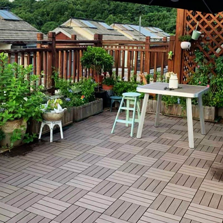 Kalsten | Classic wooden tiles for garden patio flooring to lay