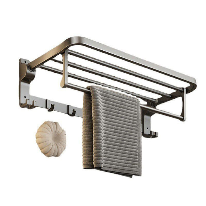 Kalsten | Contemporary Bathroom Accessory Set Grey Aluminum Bathroom Accessory Kit