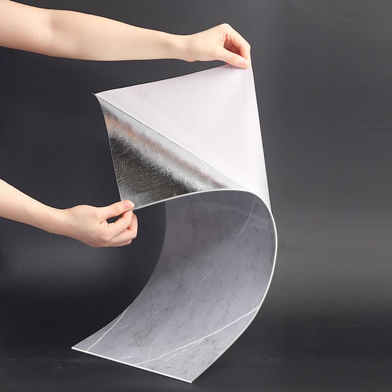 Kalsten | Waterproof Bathroom Splash Guard Tiles Classic Marble Peel and Stick Splash Guard Tiles