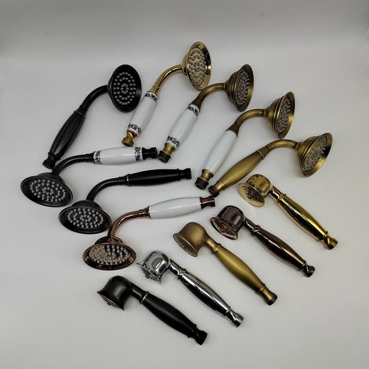 Traditional Brass Handheld Shower Head