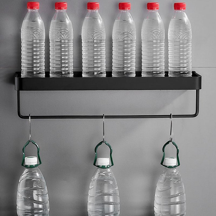 Matt Black Stainless Steel Bathroom Rack