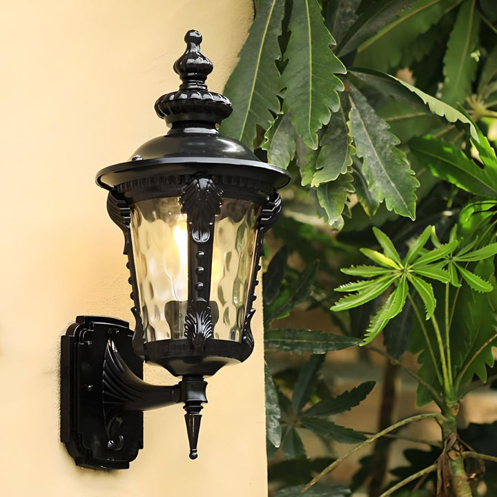Vintage Glass Outdoor Wall Lantern Noxord