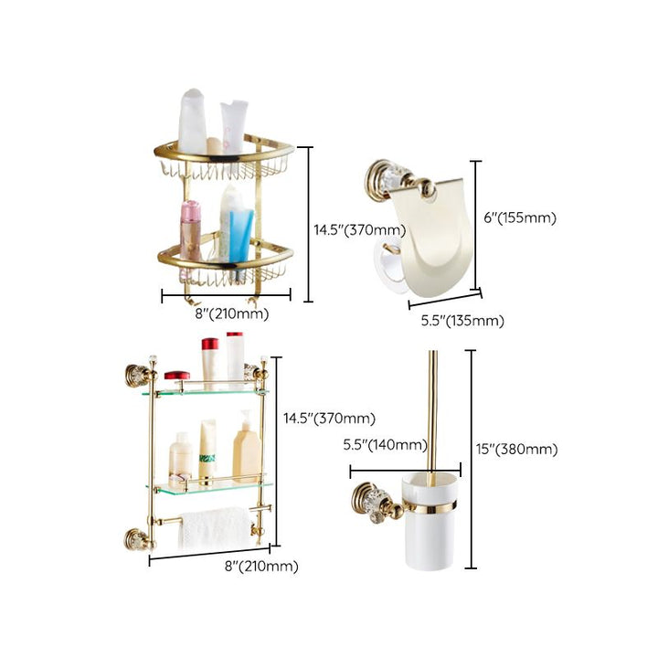 Kalsten | Traditional Brass Bathroom Accessories Single Item or Set