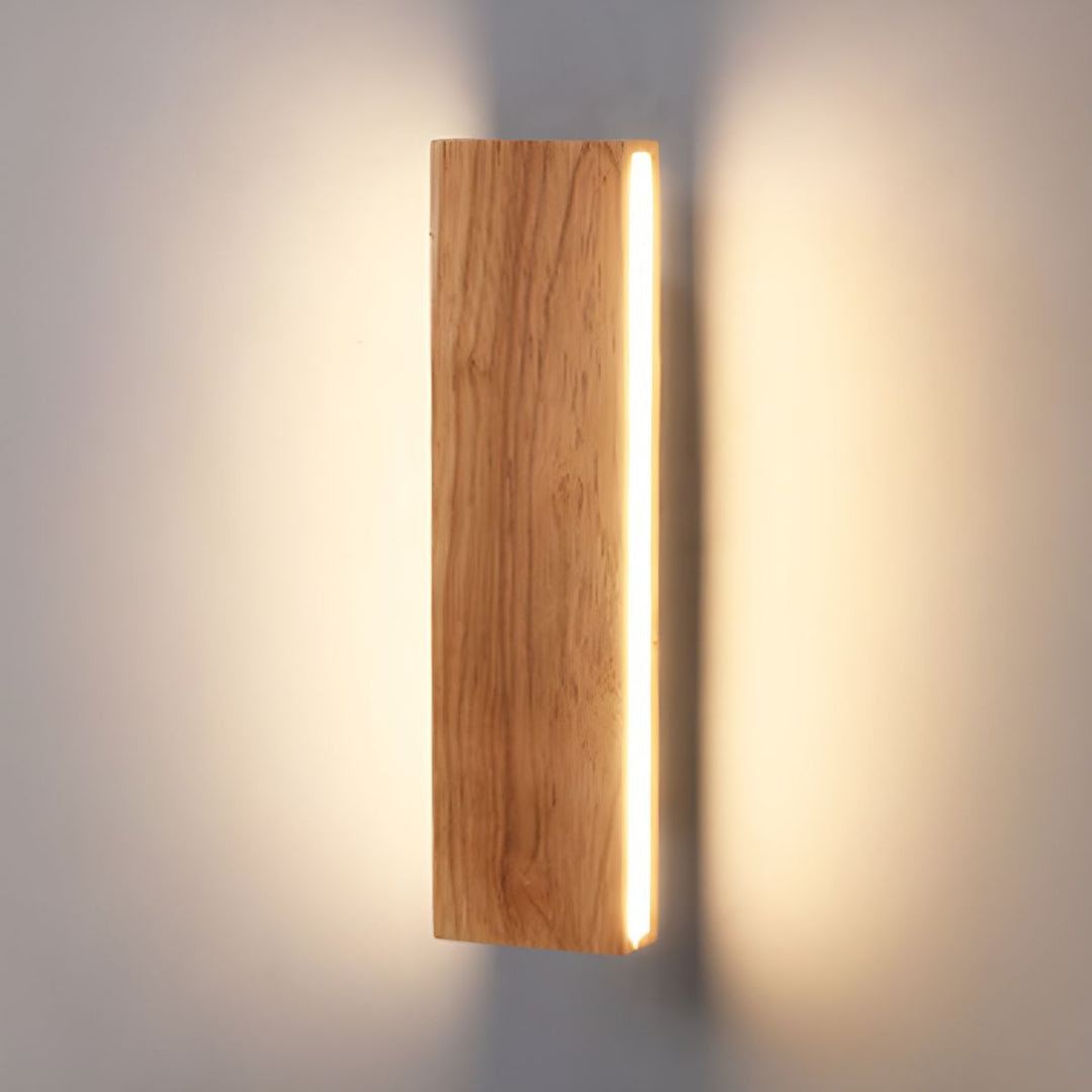 Rotatable Wooden LED Wall Lamp Noxord